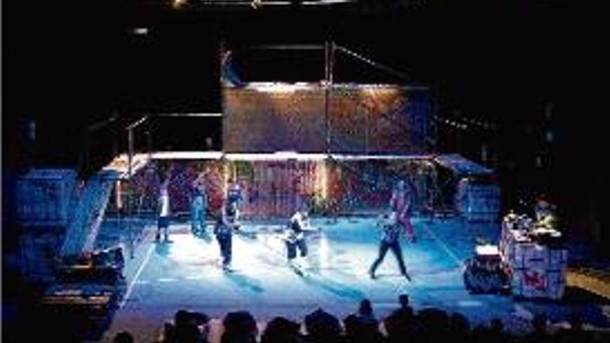 Escena de l&#039;obra «Shakespeare on the beat».