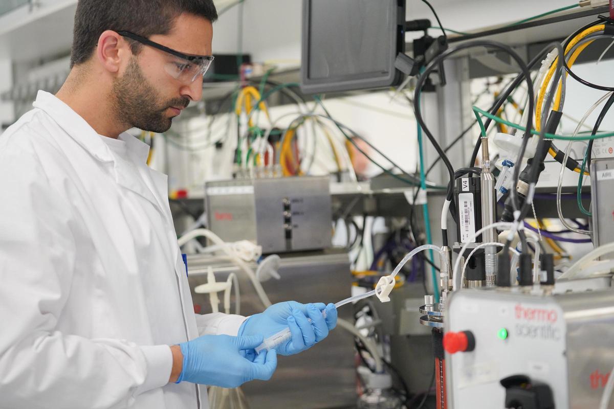 El laboratorio de Viralgen, de Bayern, en San Sebastián.