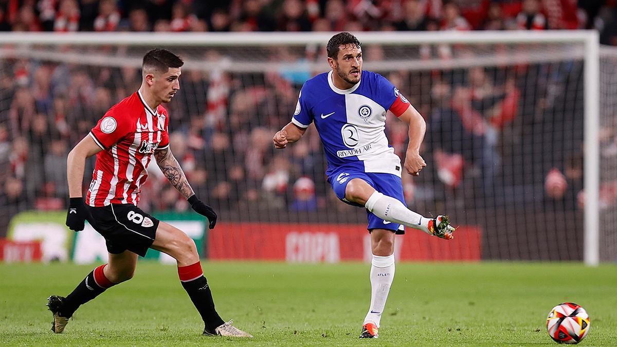 Koke, en el partido ante el Athletic Club