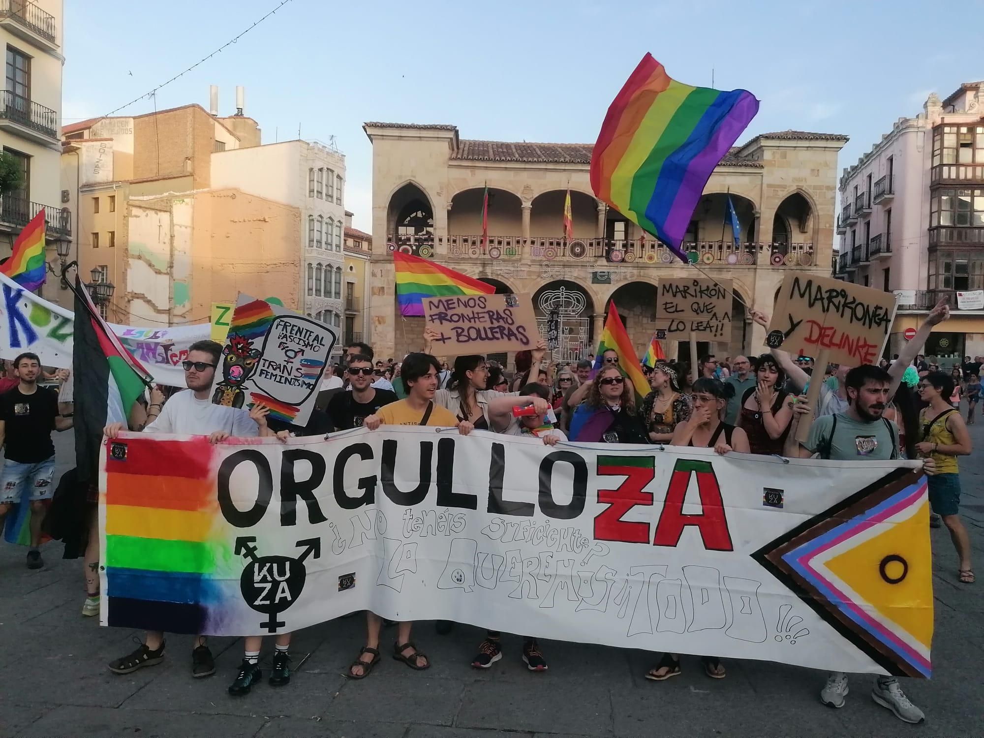 Primera manifestación del Orgullo LGTBIQ+ en Zamora