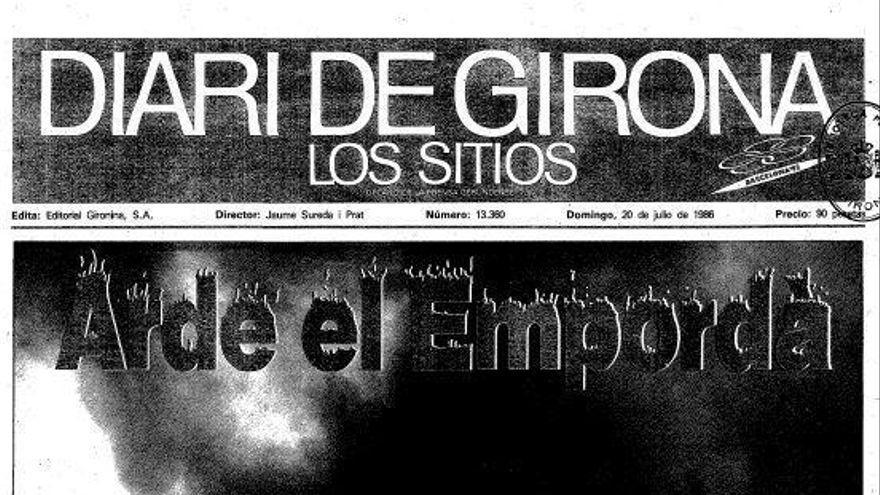 Els mitjans de comunicació de l’època, entre ells &#039;Diari de Girona&#039;, qualificaven la situació de de «dantesca»