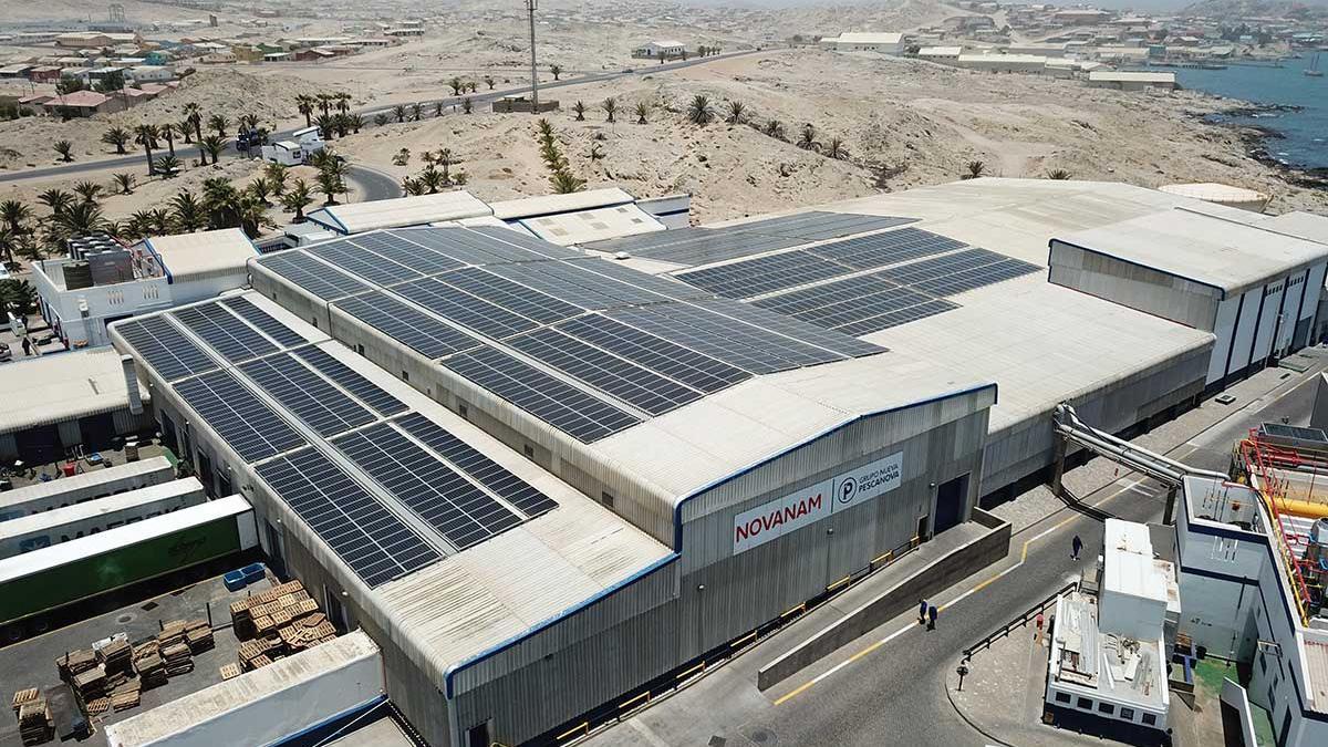 Instalaciones de la factoría de NovaNam en Lüderitz