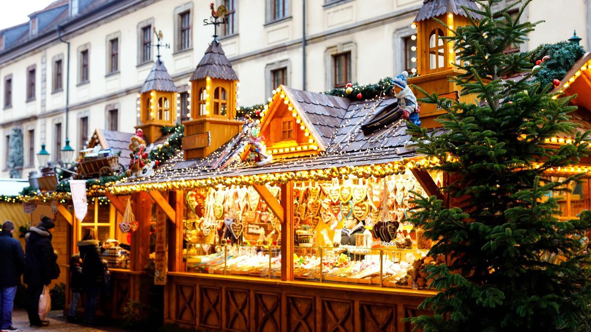 Una imagen del mercado de Navidad de Nuremberg.