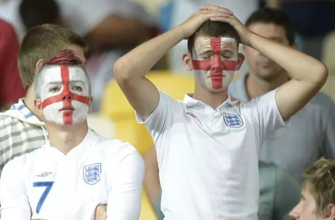 Los fans vibraron con el Italia Inglaterra