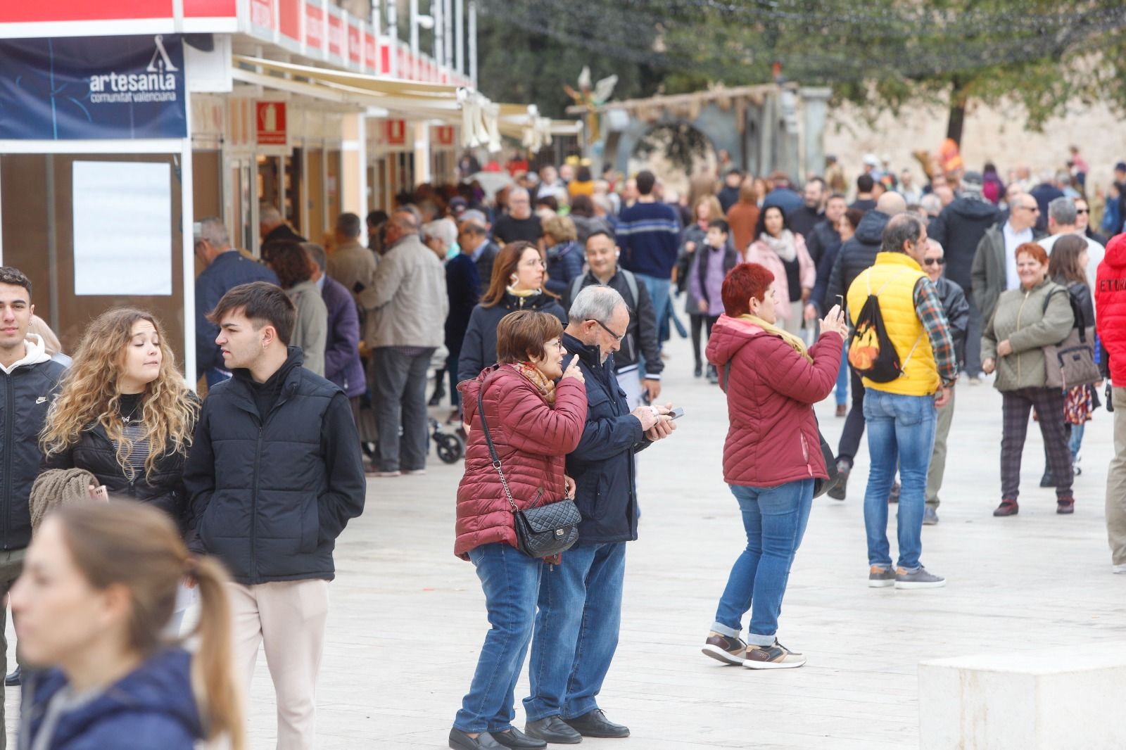 Ambiente navideño en València