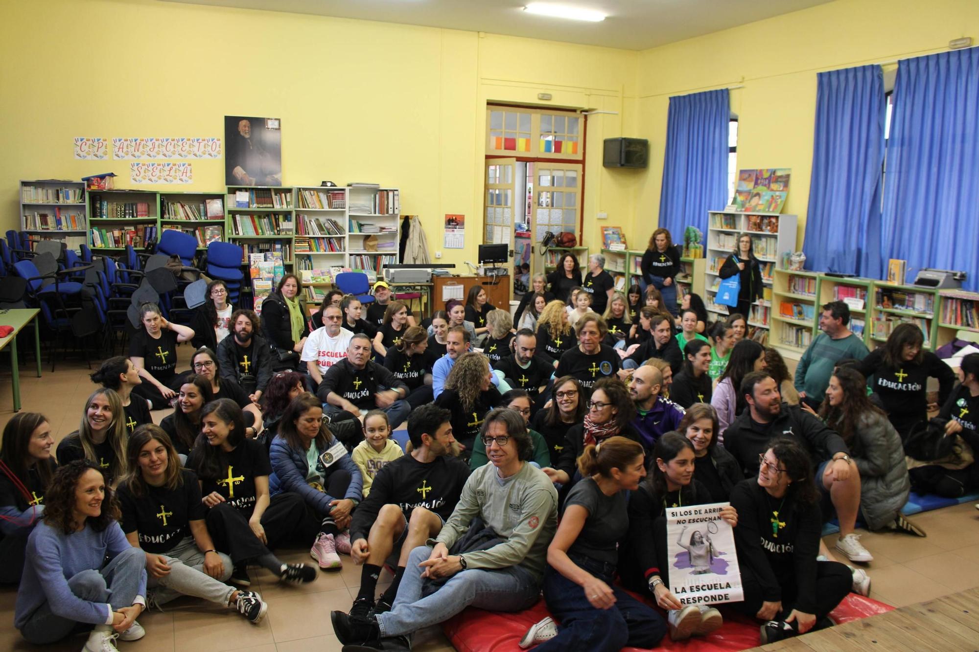 Así fueron los encierros de los profesores en colegios e institutos de las Cuencas