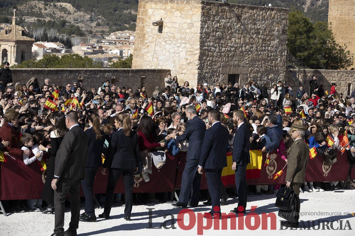 Visita de los reyes de España a Caravaca (explanada de la Basílica)
