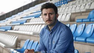 Diego Baeza, presidente del Real Avilés, que ha cambiado siete veces de entrenador en tres años