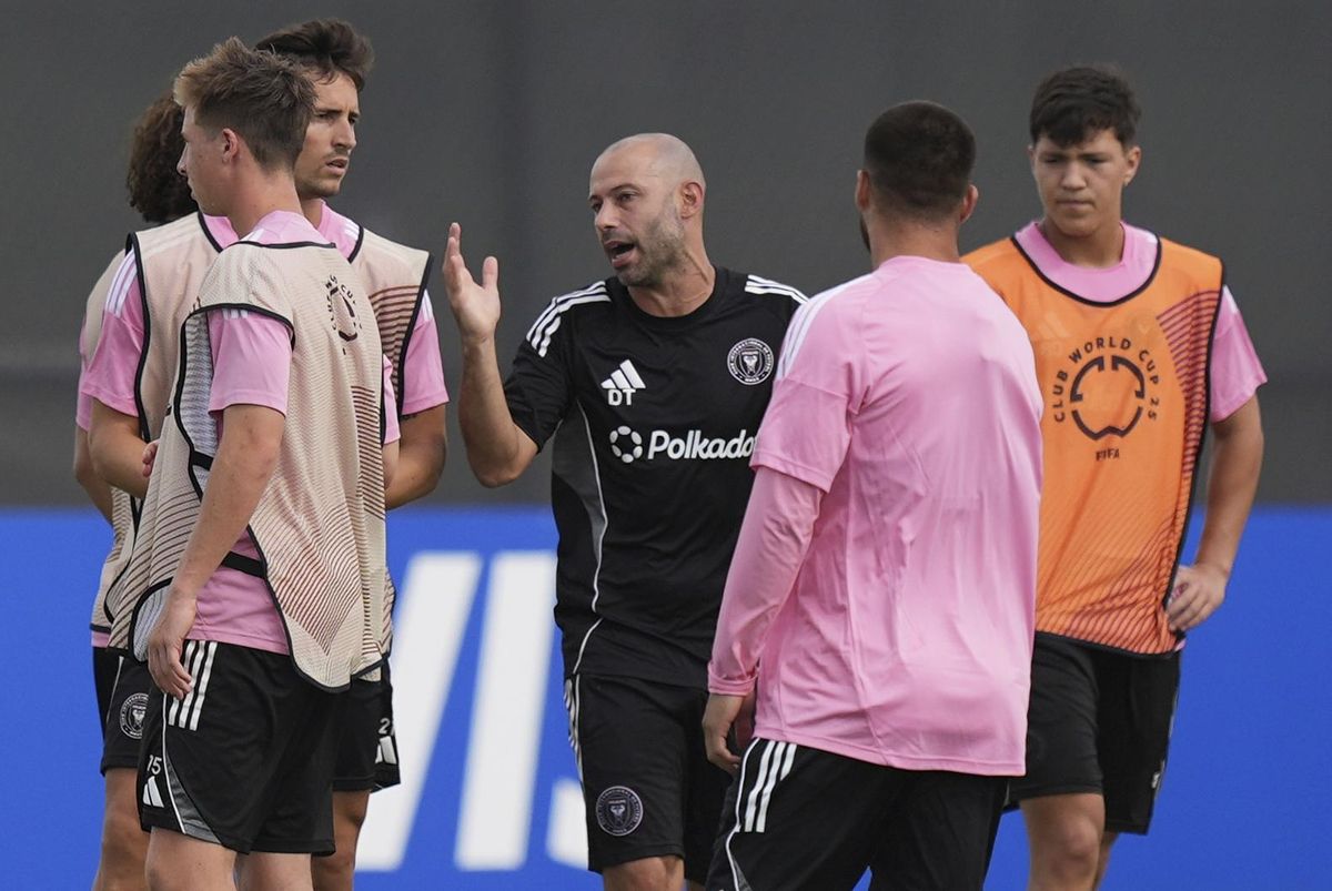 Entrenamiento del Inter de Miami, con Javier Mascherano al frente.