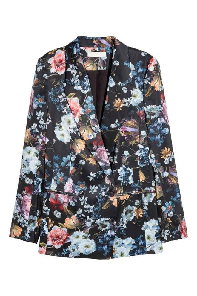 Rebajas 2018: blazer con estampado floral de H&M