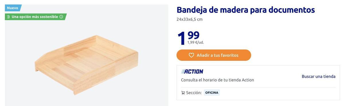 Bandeja para documentos.