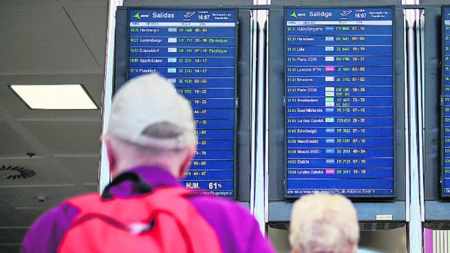 Los aeropuertos arrancan el año con una caída del 6% de pasajeros extranjeros