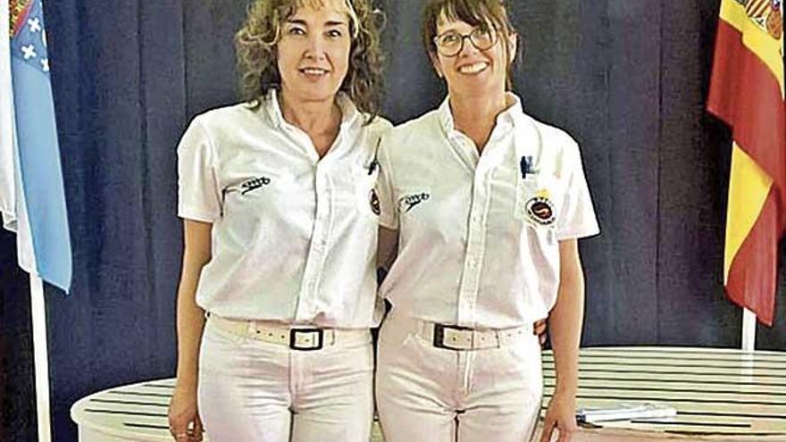 Cristina Montalbán y Pilar Huerta, árbitros en este Nacional.