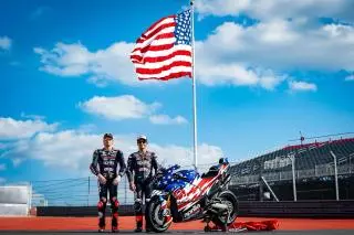 'Barras y estrellas', la edición limitada de Aprilia presentada en el GP de Estados Unidos
