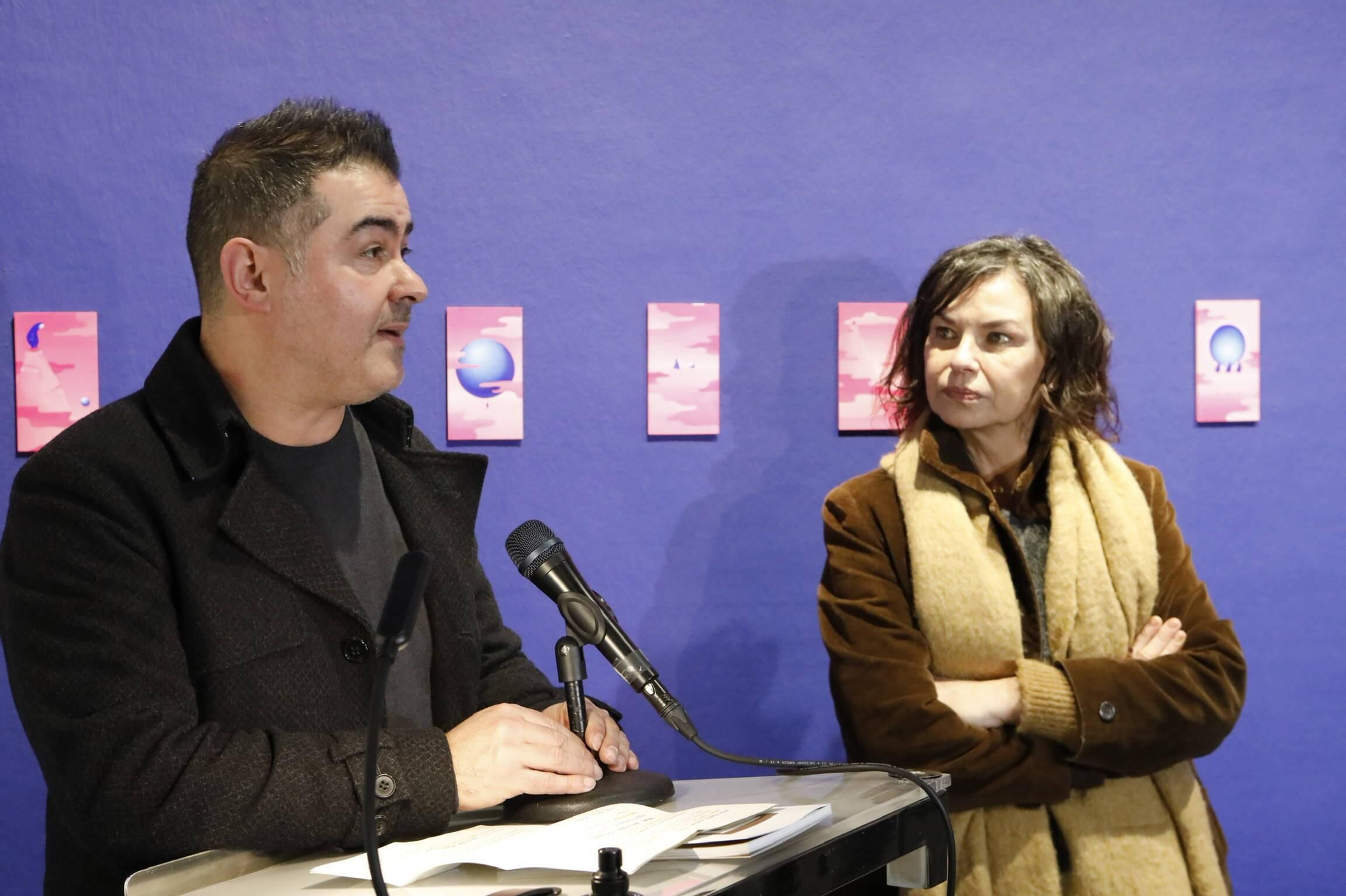 La presentación de la Muestra de Artes Plásticas en el Antiguo Instituto, en imágenes