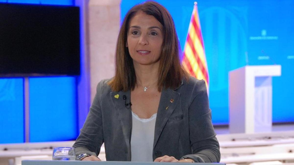 Meritxell Budó, 'consellera' de Presidència y portavoz del Govern.