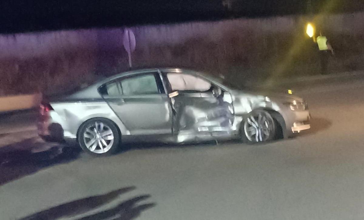 Estado de uno de los dos vehículos implicados en el accidente en la A 318 en Puente Genil.