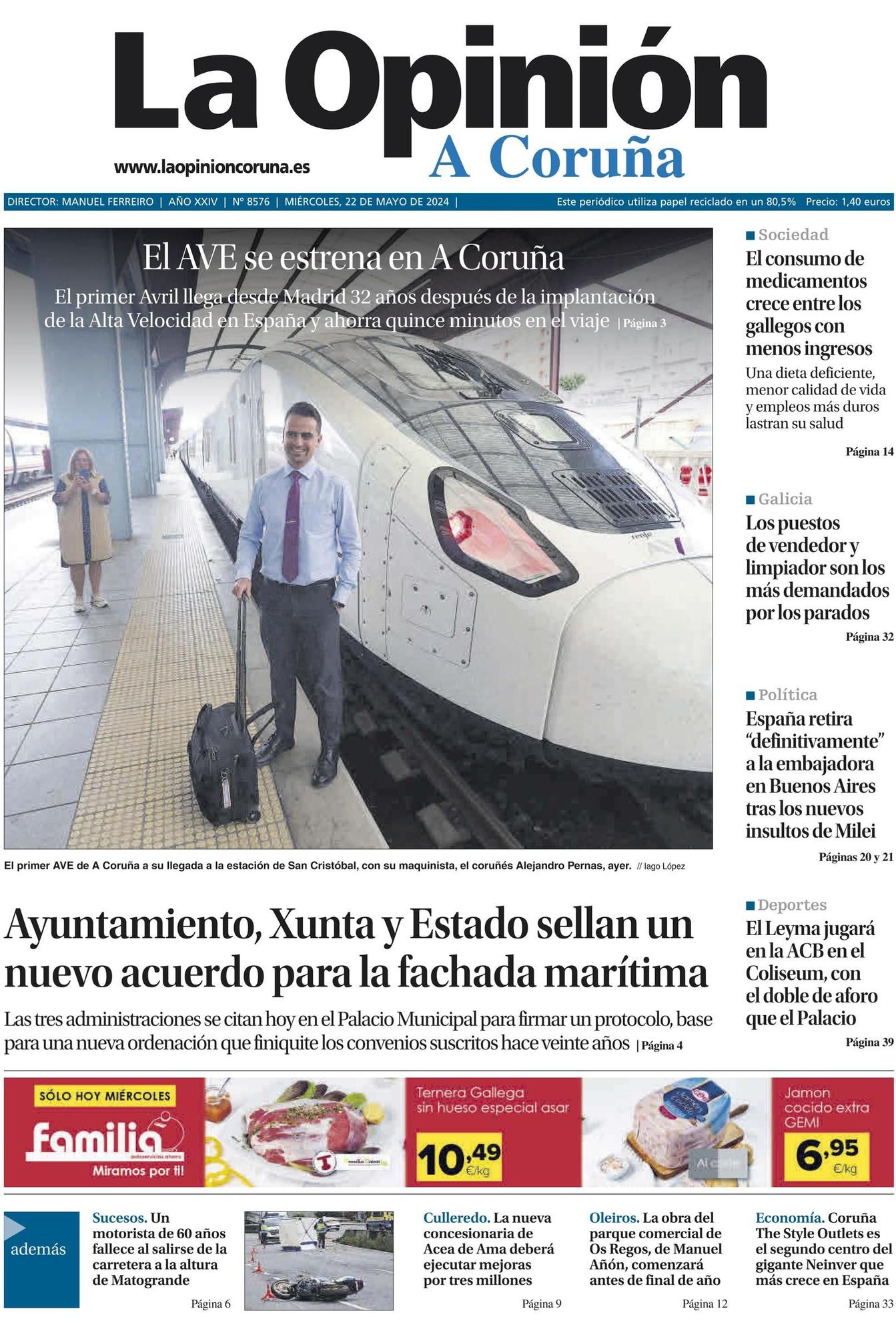 Las portadas destacadas de LA OPINIÓN en sus 25 años que puedes encontrar en la exposición de La Marina