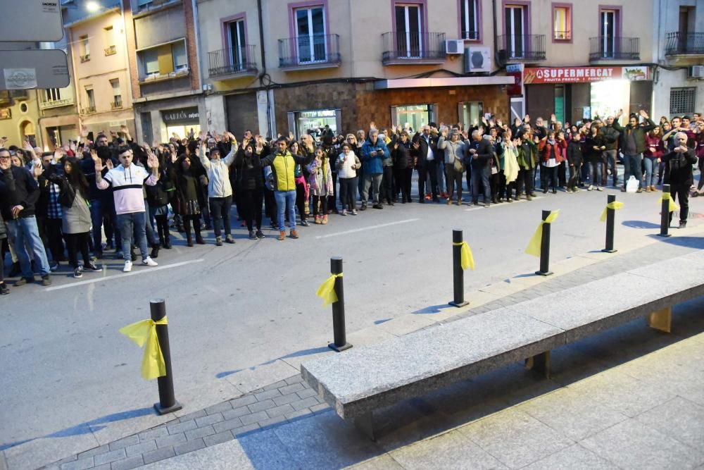 Marxa silenciosa contra l''atac feixista al poble