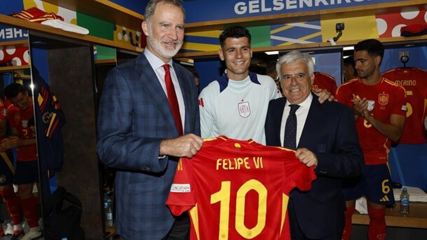 Felipe VI a la Selección: &quot;Si seguís jugando así va a haber alegrías&quot;