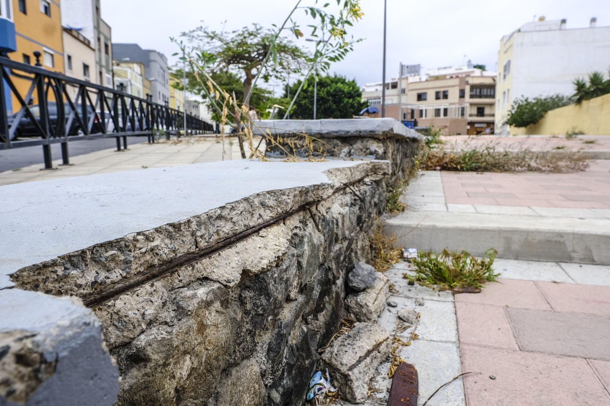 Mal estado de las zonas verdes en Las Torres