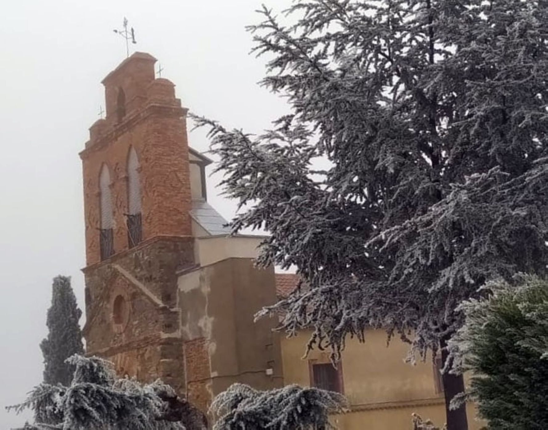 La cencellada deja imágenes espectaculares en Villaveza del agua