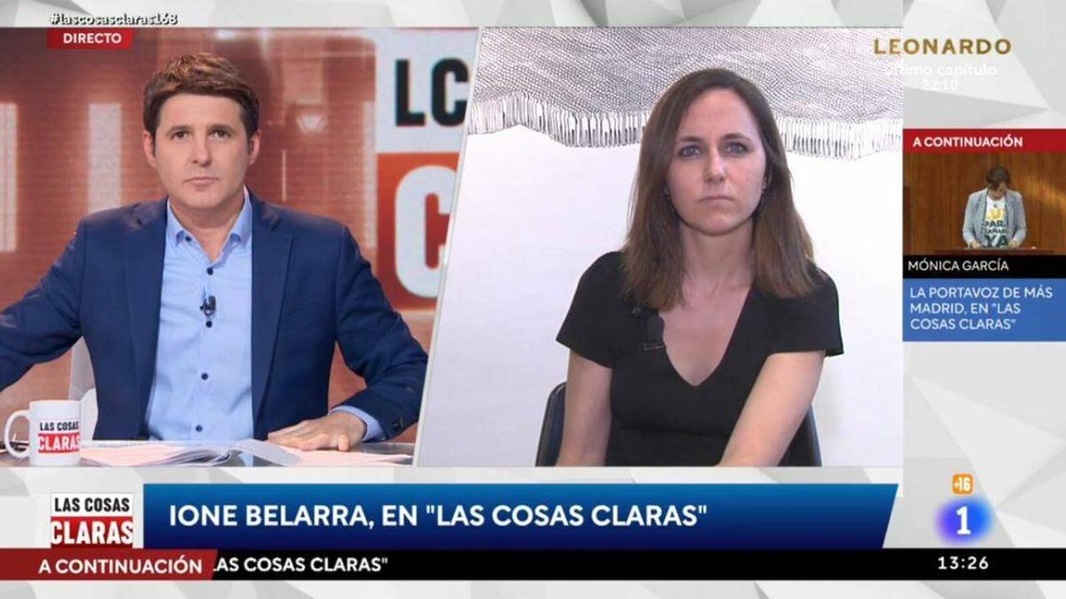 Ione Belarra eludeix les preguntes de Jesús Cintora sobre Cuba