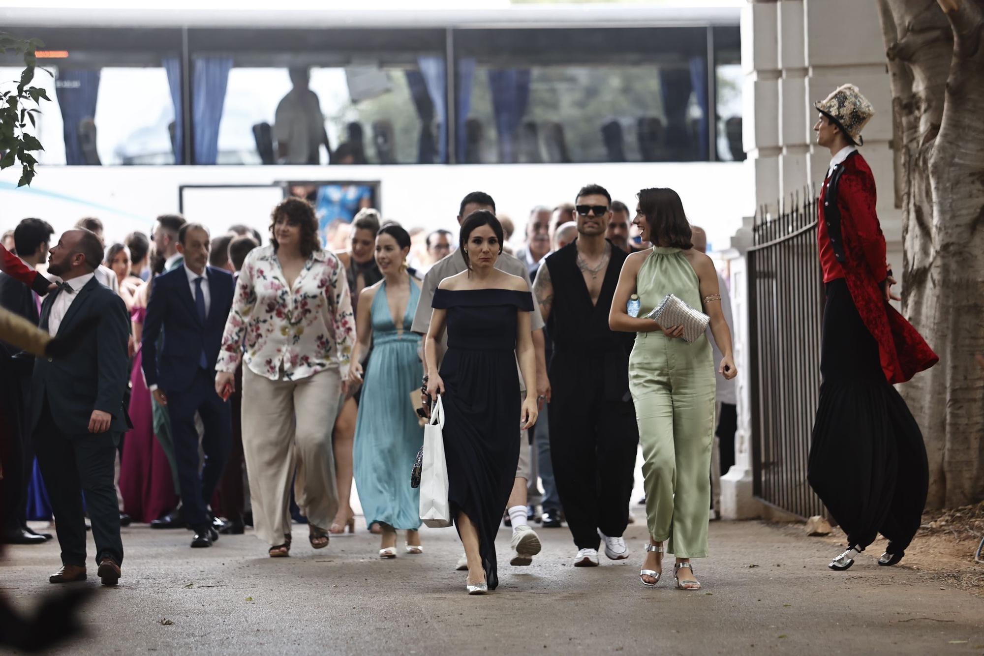 Boda de Nuria Llopis: la alfombra roja