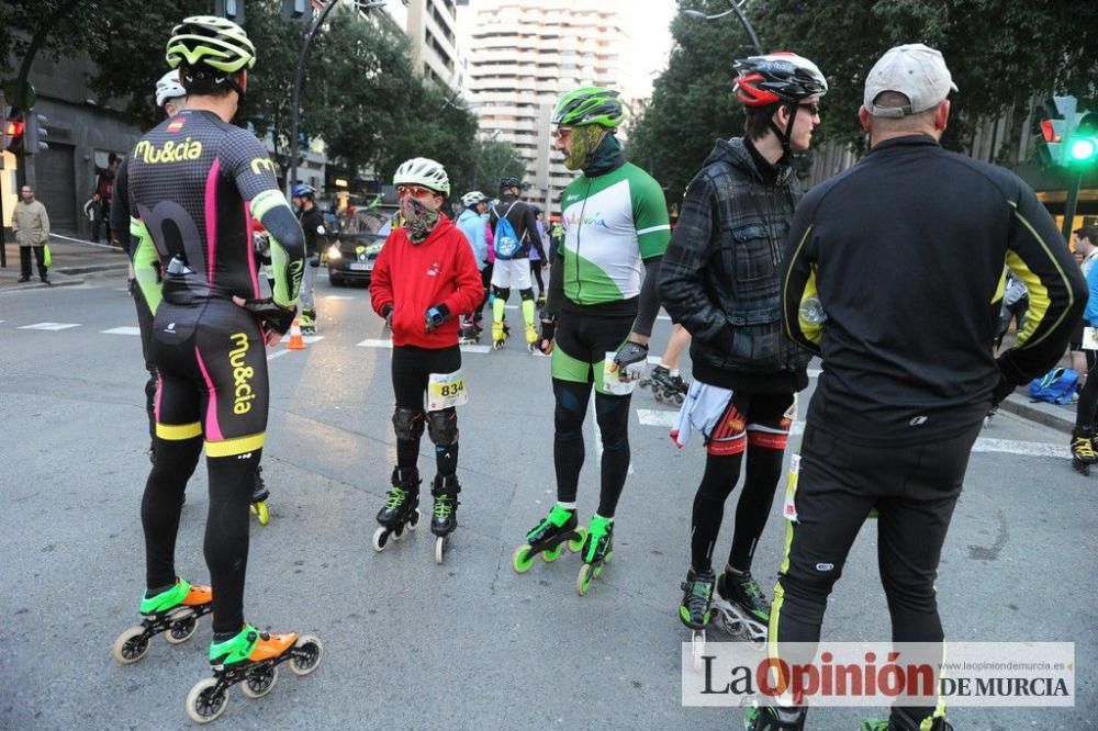 Murcia Maratón. Salida patinadores