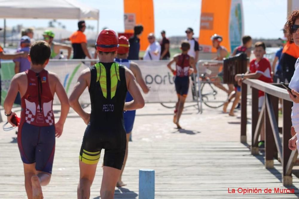 Final de triatlón de Deporte en Edad Escolar