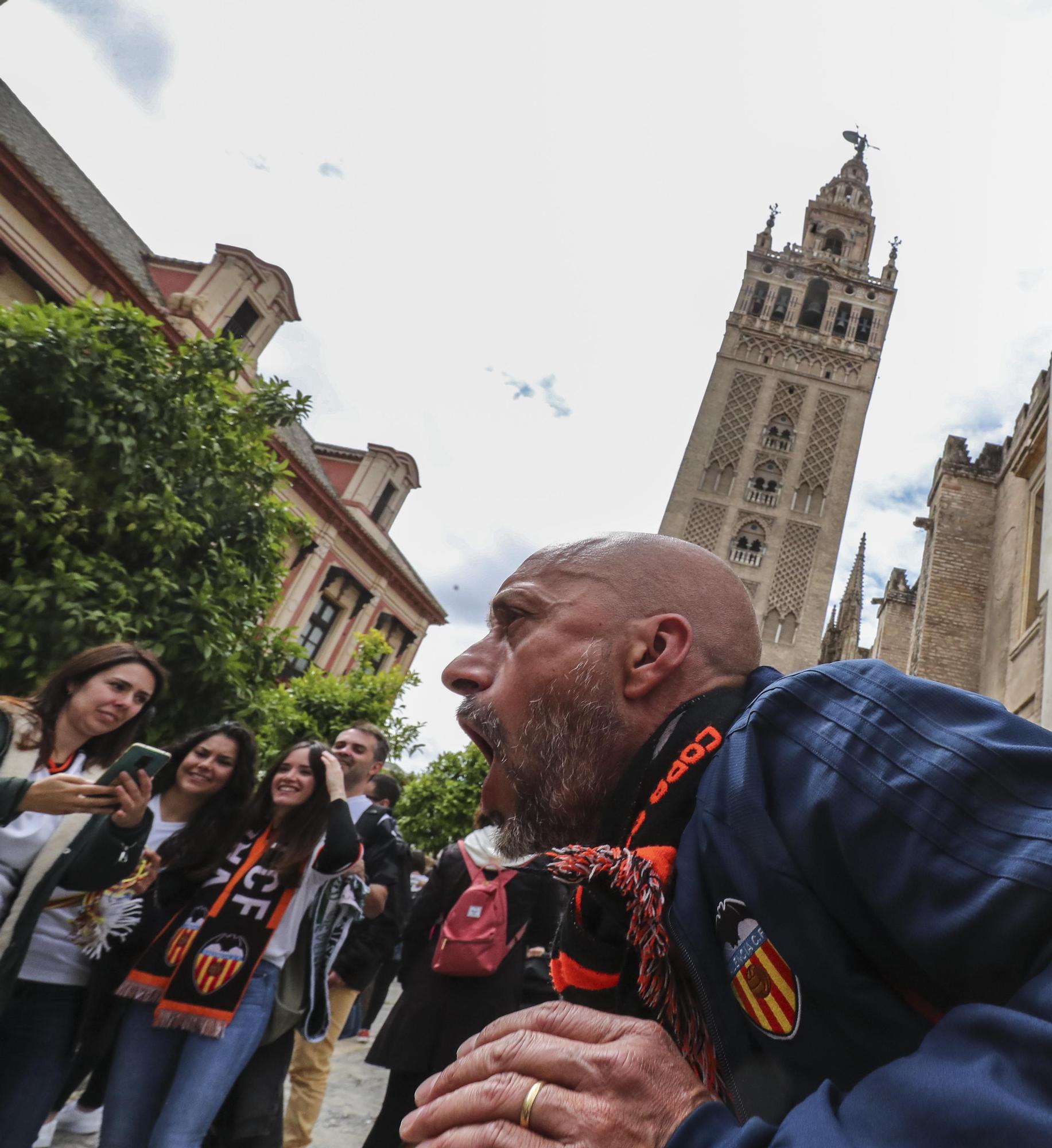 El valencianismo toma Sevilla: así está la ciudad