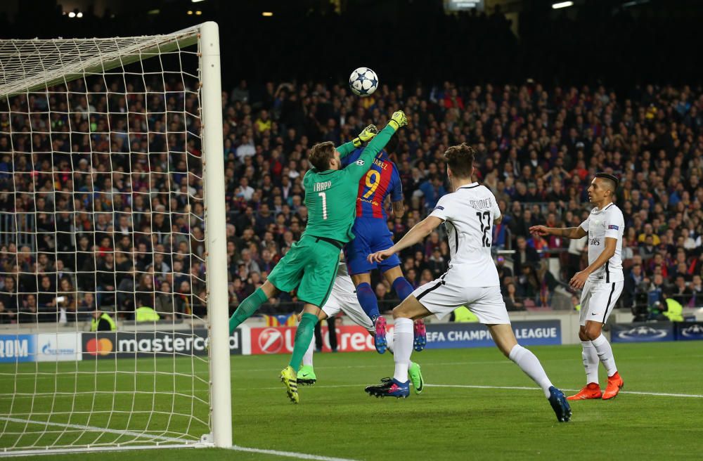 Las mejores imágenes del partido de octavos de la Champions entre el Barcelona y el PSG.