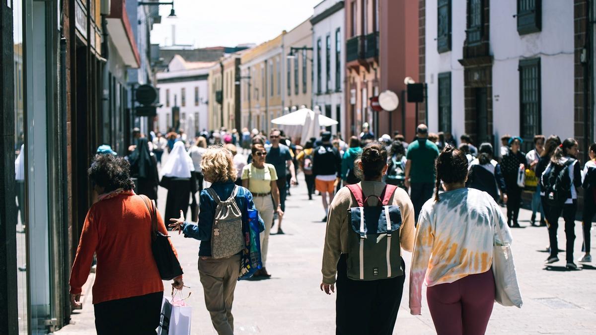 La calle de La Carrera, en el casco histórico de La Laguna.
