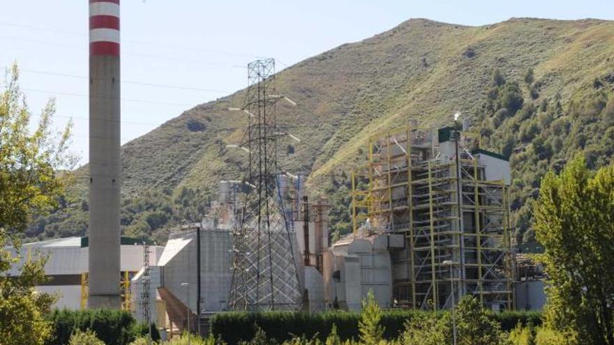 La central térmica de La Pereda, propiedad de Hunosa.