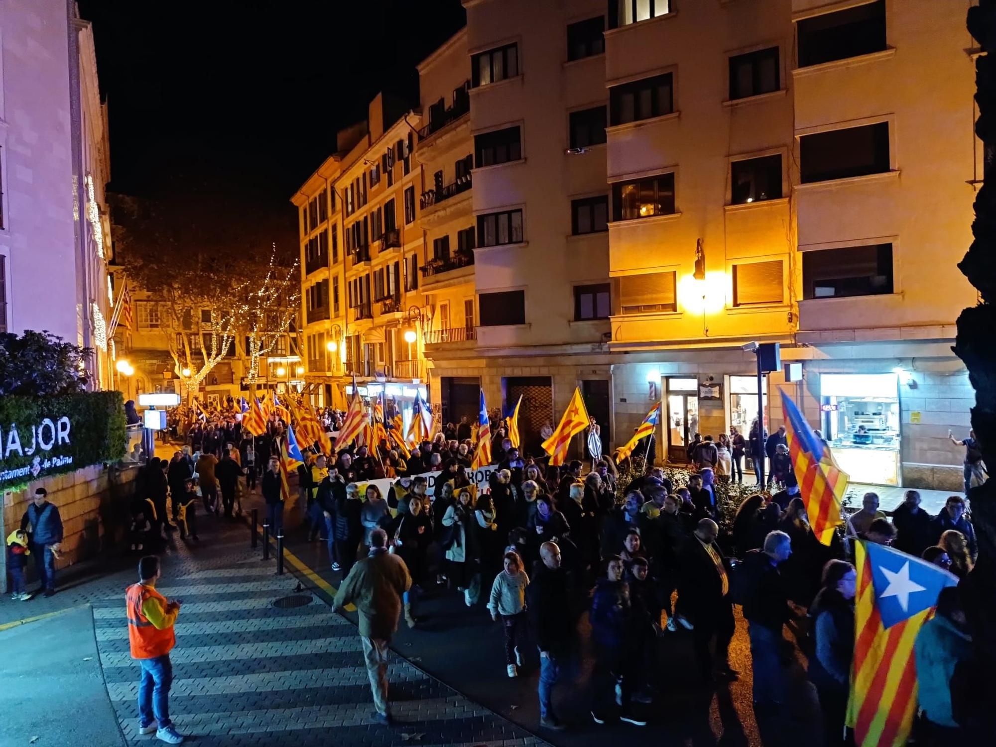 Manifestación de la Diada del 31 de Diciembre en Palma