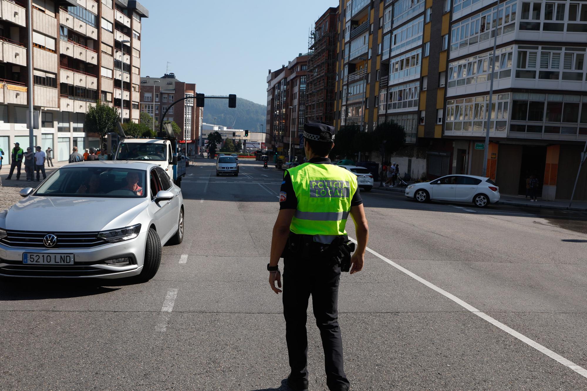 En imágenes: fuga de gas en Avilés