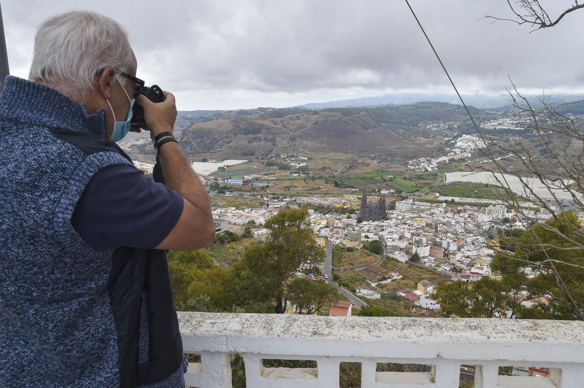 Presentación de las obras para la reapertura del mirador de la Montaña de Arucas