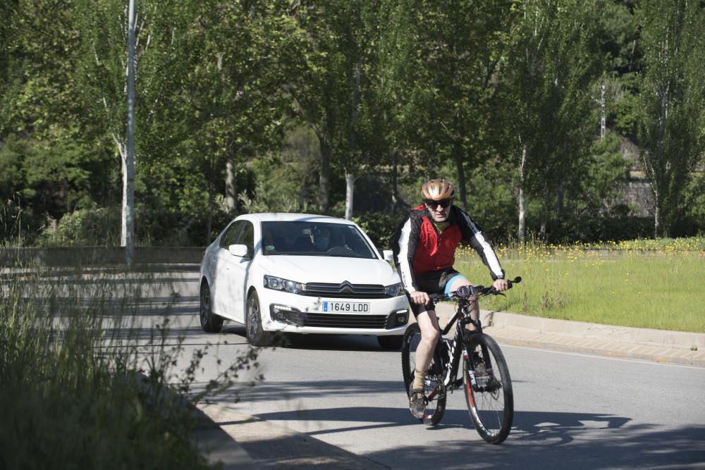 Ciclistes, caminants i esportistes converteixen la zona del Congost de Manresa en una Rambla