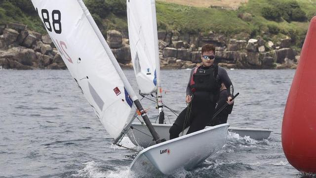 Julio Riba, en la bahía de San Lorenzo.  | RCAR