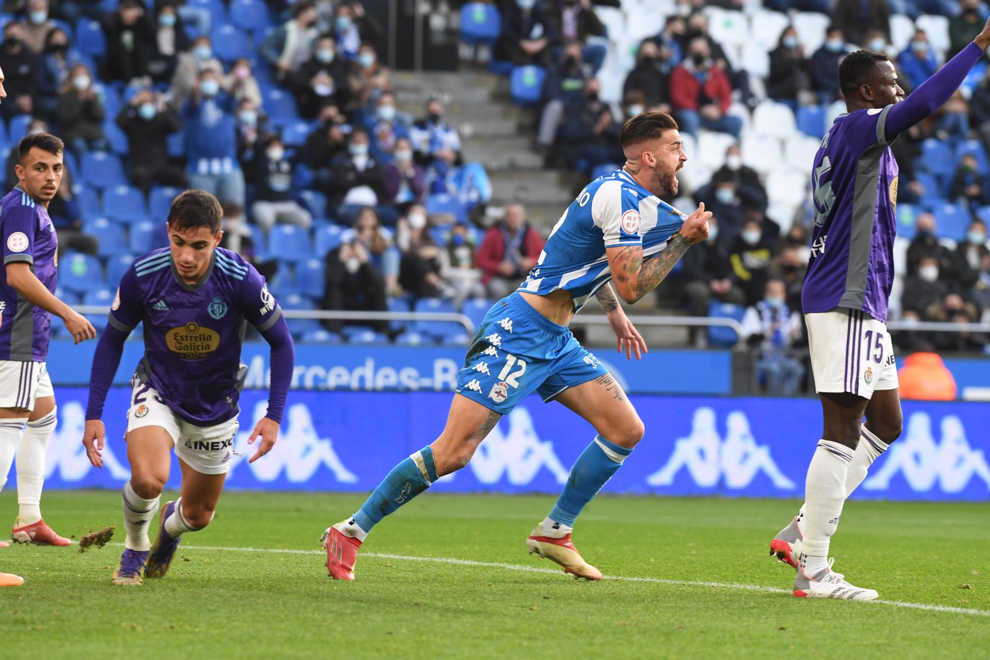 El Dépor le gana 3-0 al Valladolid Promesas