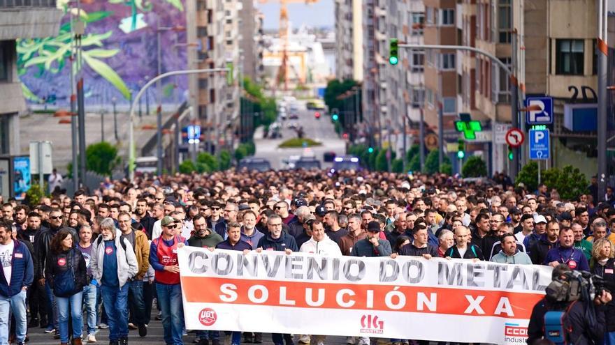 Tercera jornada de huelga del metal