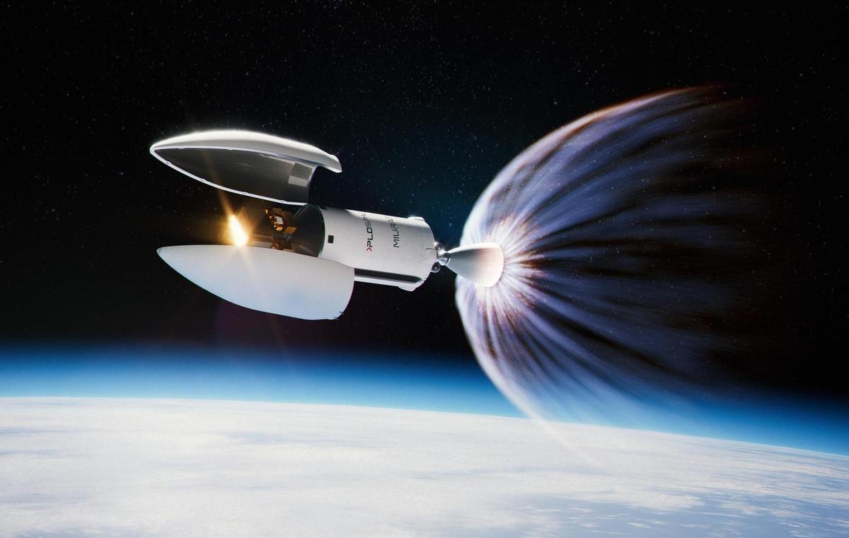 Recreación del vuelo de un cohete de PLD Space.