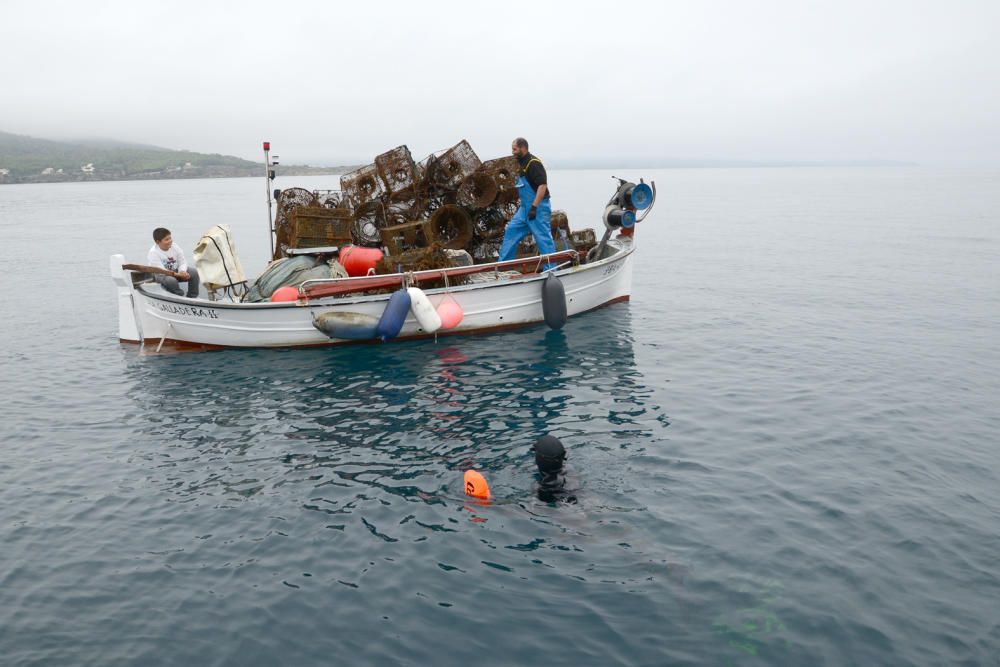 Retirada estris de pesca el Port de la Selva