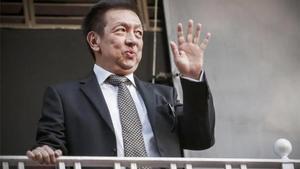 Peter Lim, a su llegada al Valencia, club que compró en 2014.