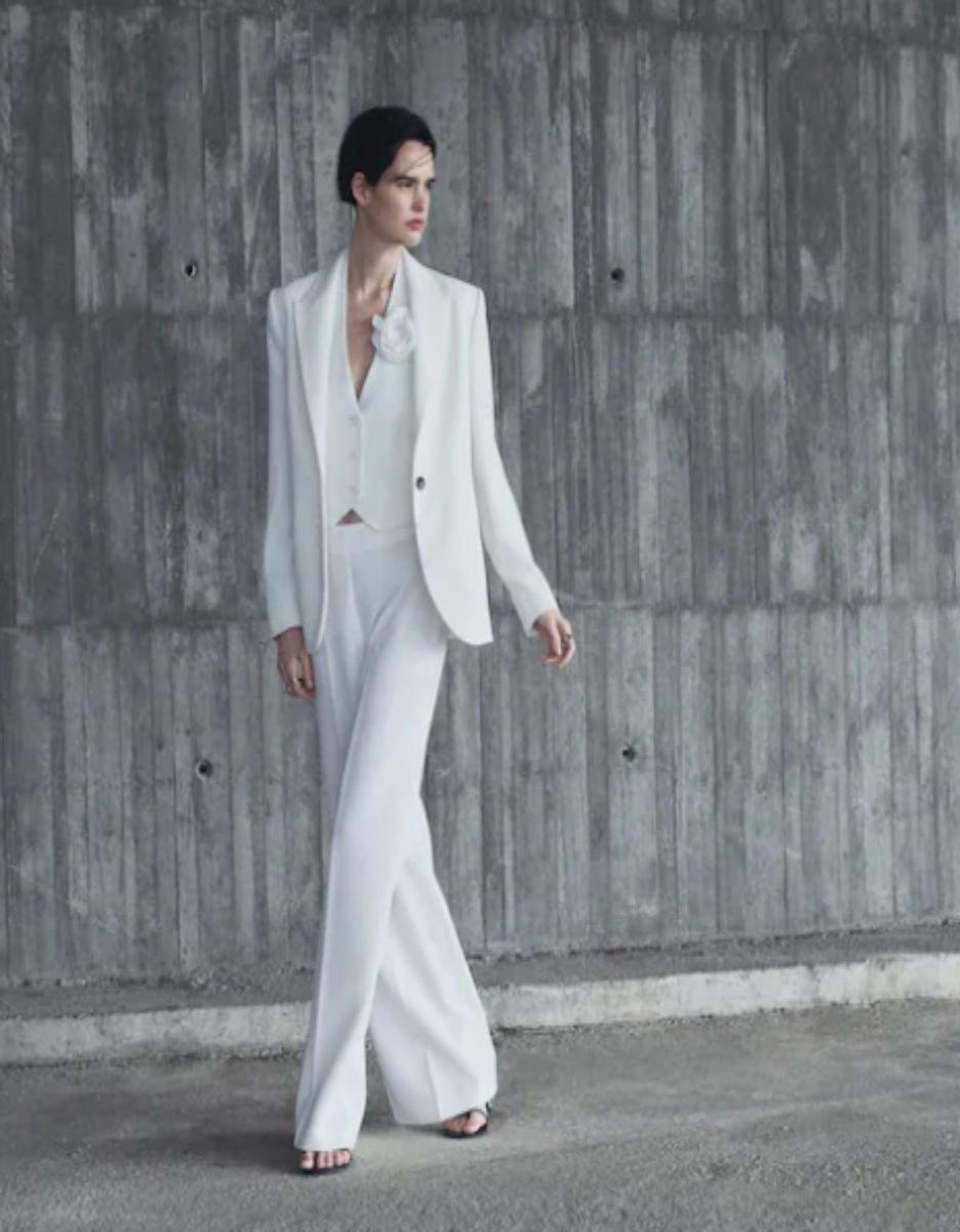 Traje blanco de Mango