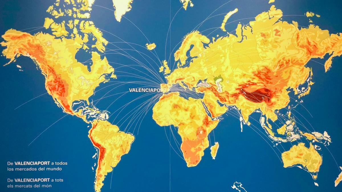 Conexiones del Puerto de València con el mercado exterior.