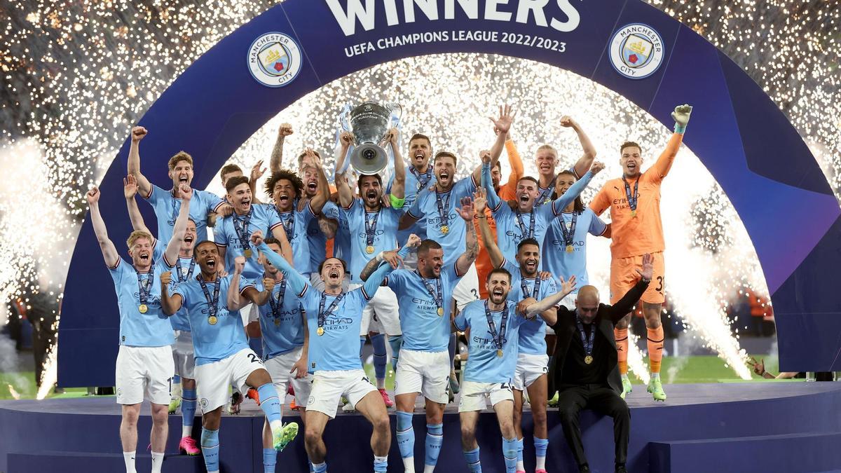El Manchester City es el actual campeón de la Liga de Campeones.