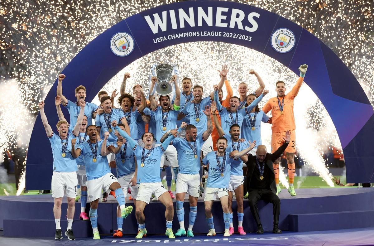 El Manchester City es el actual campeón de la Liga de Campeones.