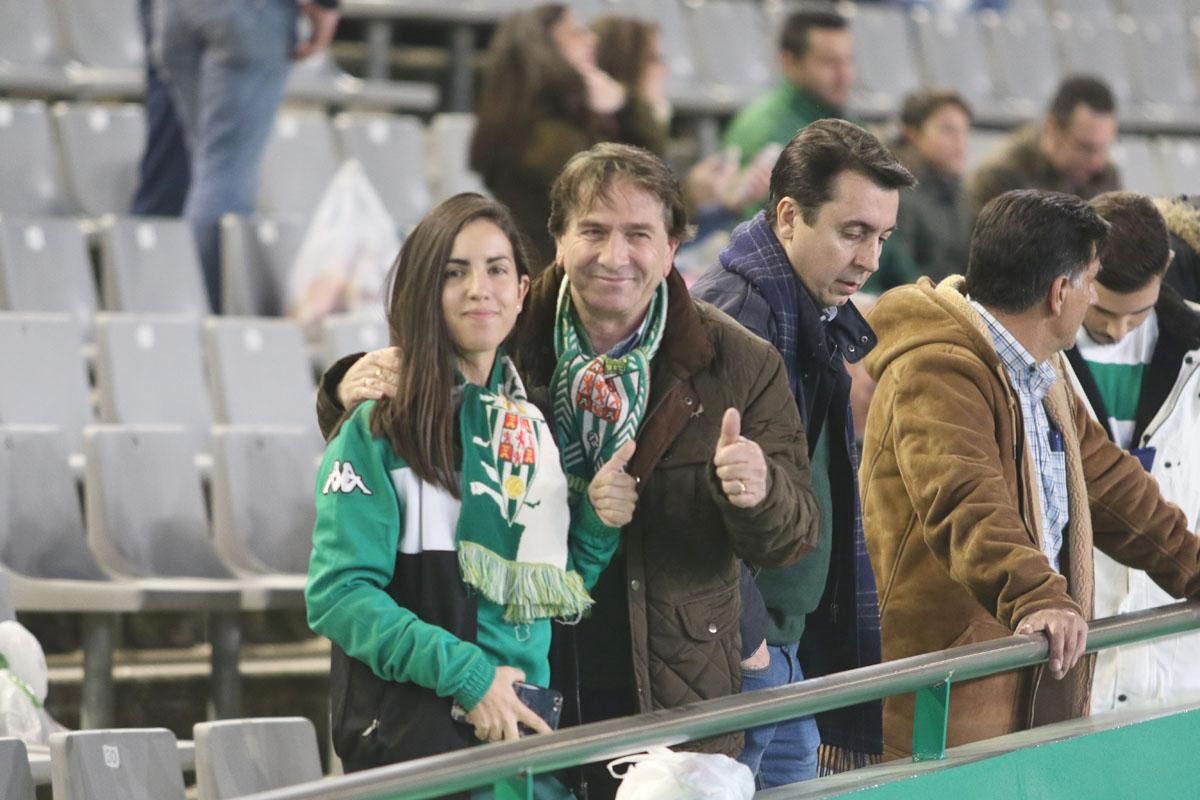 La afición blanquiverde en el Córdoba-Granada