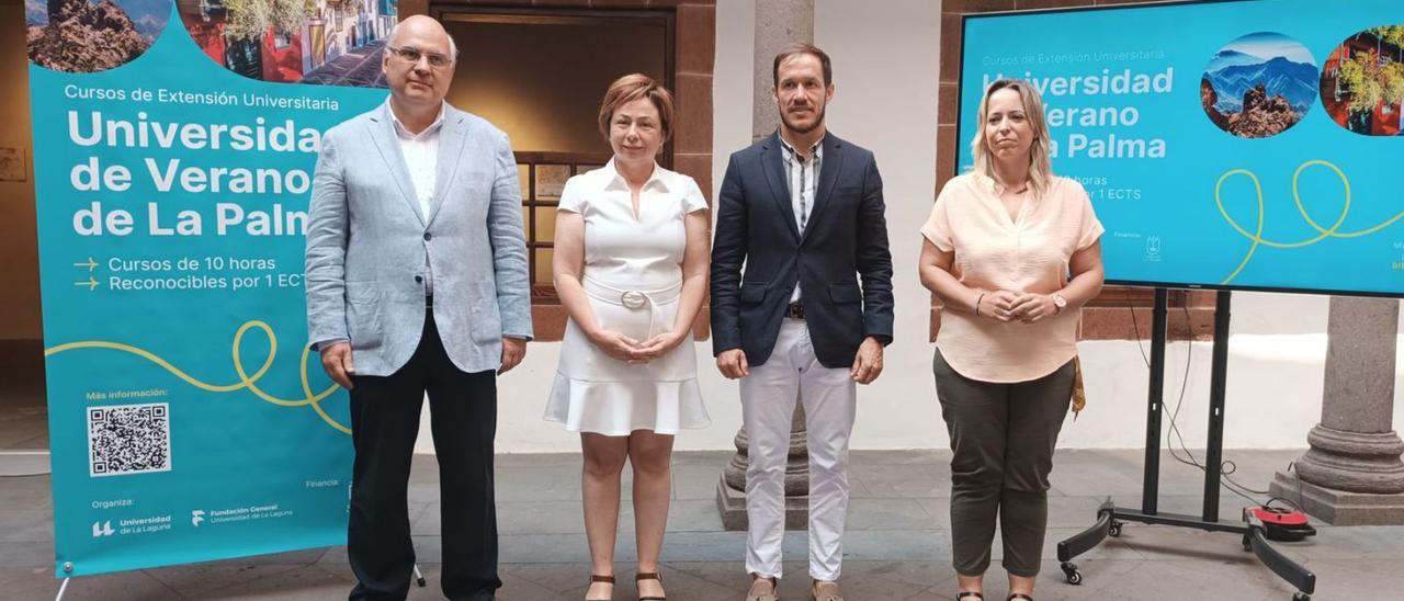 Un momento de la presentación de la Escuela de Verano de La Palma.